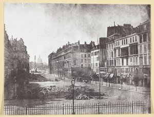 Rue Royale und Überreste der Barrikaden von 1848