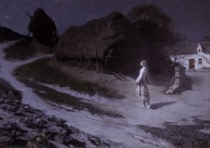 Die junge Pastoure (Johanna von Orleans), Salon 1884 von Hippolyte Berteaux