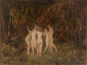 Nymphen im Wald von Hippolyte Boulenger