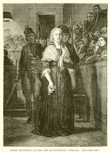 Marie Antoinette verlässt das revolutionäre Tribunal von Hippolyte Delaroche
