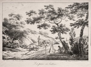 Die Kanone bereit zum Feuern, 1817