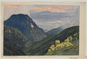 Von Daitenjodake, aus der Serie, Zwölf Szenen in den Japanischen Alpen, Taisho-Ära von Hiroshi Yoshida