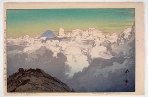 Vom Gipfel des Komagatake, aus der Serie Die südlichen Japanischen Alpen von Hiroshi Yoshida