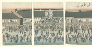 Geschäftigkeit in der östlichen Hauptstadt von Hiroshige (I) , Utagawa