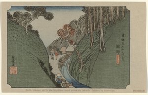 Okabe, einer der dreiundfünfzig berühmten Orte am Tokaido