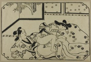 Ein Blatt aus einem Shunga-Album