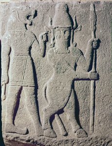 Der hethitische Gott Uomi, Karkemish, 11.-9. Jahrhundert v. Chr.