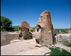Blick auf das Tor der Sphinx
