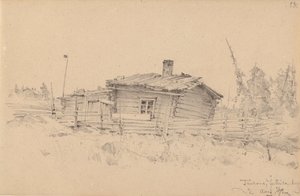 Krofterhaus im Dorf Juttila von Hjalmar Munsterhjelm