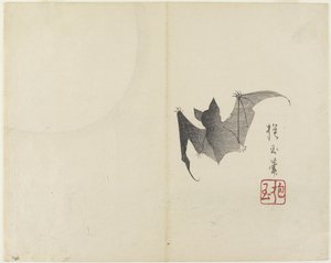 (Fledermaus und Mond), ca. 1830