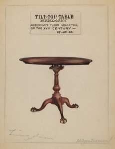 Kipptisch, 1935-1942 von Holger Hansen