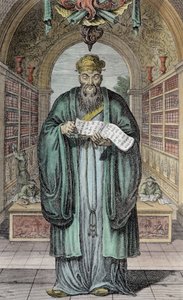 Kong-Fu-Tse, oder Konfuzius, der berühmteste Philosoph Chinas, graviert von Henry Fletcher (fl.1729) von Honbleau