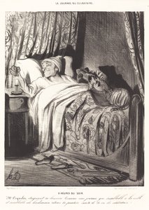 9 Uhr abends von Honoré Daumier