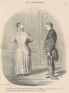 Woran denken Sie, Herr Piquepruneman, mich zu haben ... von Honoré Daumier