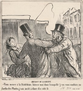 Abusant de la liberté von Honoré Daumier