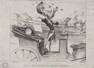 Aktualitäten (Nr. 81): Die Ankunft des außerordentlichen Kommissars Coco Romieu im Elsass von Honoré Daumier