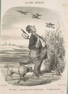 Ah! ... Ich glaube, das sind Raubvögel ... von Honoré Daumier