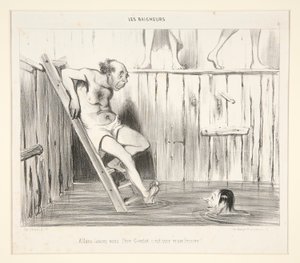 Los, werfen Sie sich, Père Goutot c von Honoré Daumier