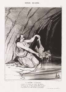Alte Geschichte: Pl. 22, Die Taufe des Achilles von Honoré Daumier