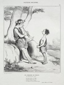 Alte Geschichte, Tafel 48: Die Hirten von Virgil von Honoré Daumier
