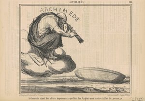 Archimedes lacht über die Bemühungen ...