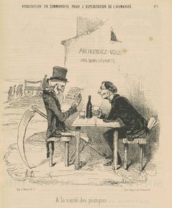 Kommanditgesellschaft für die Ausstellung der Menschheit zur Gesundheit der Praktiken von Honoré Daumier