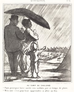 Im Lager von Chalons von Honoré Daumier