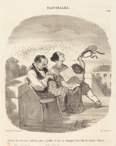 Vorteile der italienischen Terrassen... von Honoré Daumier