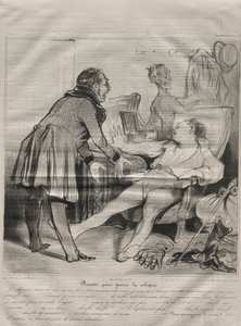 Caricaturana, Platte 72: Rezept zur Heilung von Koliken, 14. Januar 1838