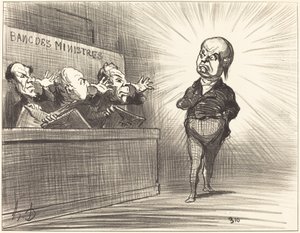 Diesmal noch nicht... von Honoré Daumier