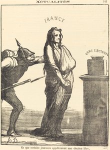 Ce que certains journaux appeleraient... von Honoré Daumier