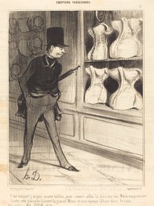 Das ist einzigartig! Ich habe vier Größen genommen... von Honoré Daumier