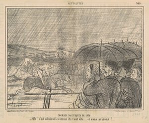Nautische Rennen von 1856 von Honoré Daumier