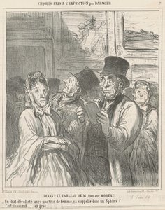 Vor dem Gemälde von M. G. Moreau von Honoré Daumier