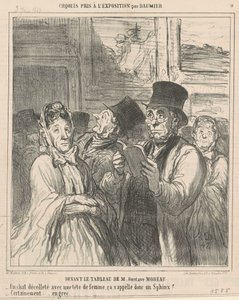 Vor dem Gemälde von M. G. Moreau von Honoré Daumier