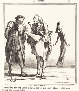 Dialog der Toten von Honoré Daumier