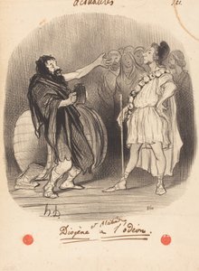 Diogenes und Alkibiades im Odeon