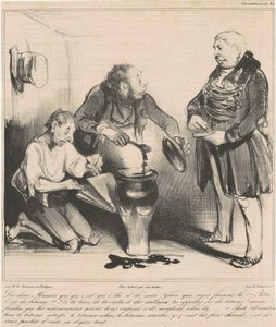 Sag mal, Macaire, was ist das für ein Tee... von Honoré Daumier