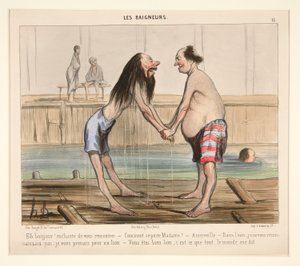 Ah, guten Tag! Freut mich, Sie zu treffen von Honoré Daumier
