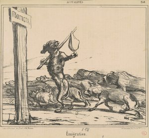 Auswanderung von Honoré Daumier