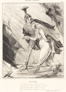Äneas und Dido von Honoré Daumier