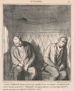 Tun wir so, als ob wir schlafen ... von Honoré Daumier