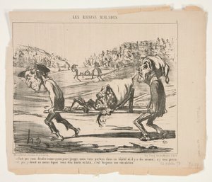 Sei nicht so traurig, meine Arme von Honoré Daumier