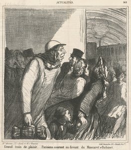 Großer Vergnügungszug von Honoré Daumier