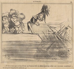 Man muss zugeben, dass ich gerade eine ... von Honoré Daumier