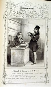 Illustration über Ideen und Legenden von Philipon, unter dem Titel Les Cent und Robert Macaire