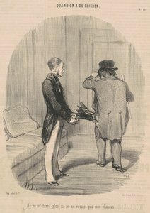 Ich wundere mich nicht mehr, dass ich meinen Hut nicht sehe ... von Honoré Daumier