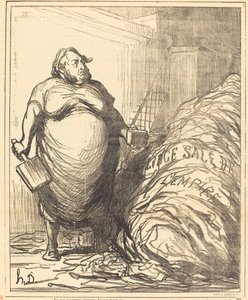 Ich werde das nie alles waschen können von Honoré Daumier