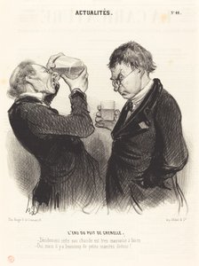 Das Wasser des Brunnens von Grenelle von Honoré Daumier