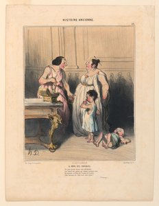 Die Mutter der Gracchen, Tafel 46 aus der Histoire Ancienne